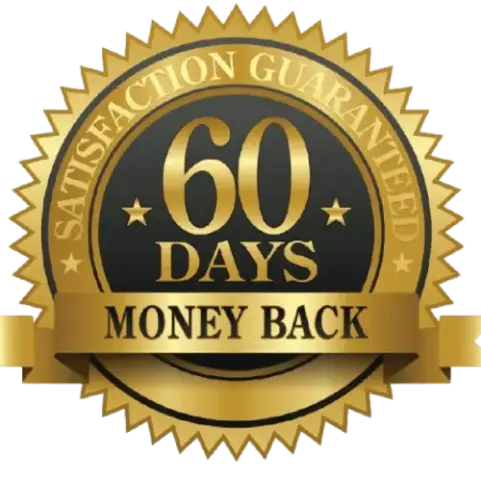 60-day money-back guarantee badge